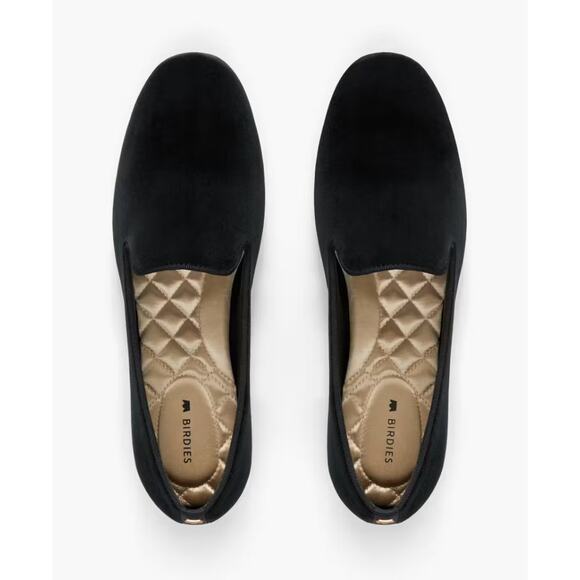 Birdies Flats Size 8 The Starling Black Velvet Shoes Womens Loafers Comfort - Picture 8 of 9
